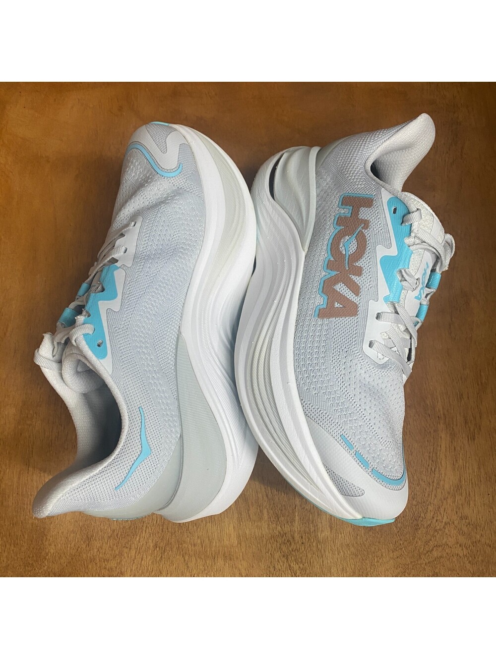 Hoka One One Shoes‎ Womens Size 9 B Skyward X Cosmic Grey Rose Gold 1147912 CYRS